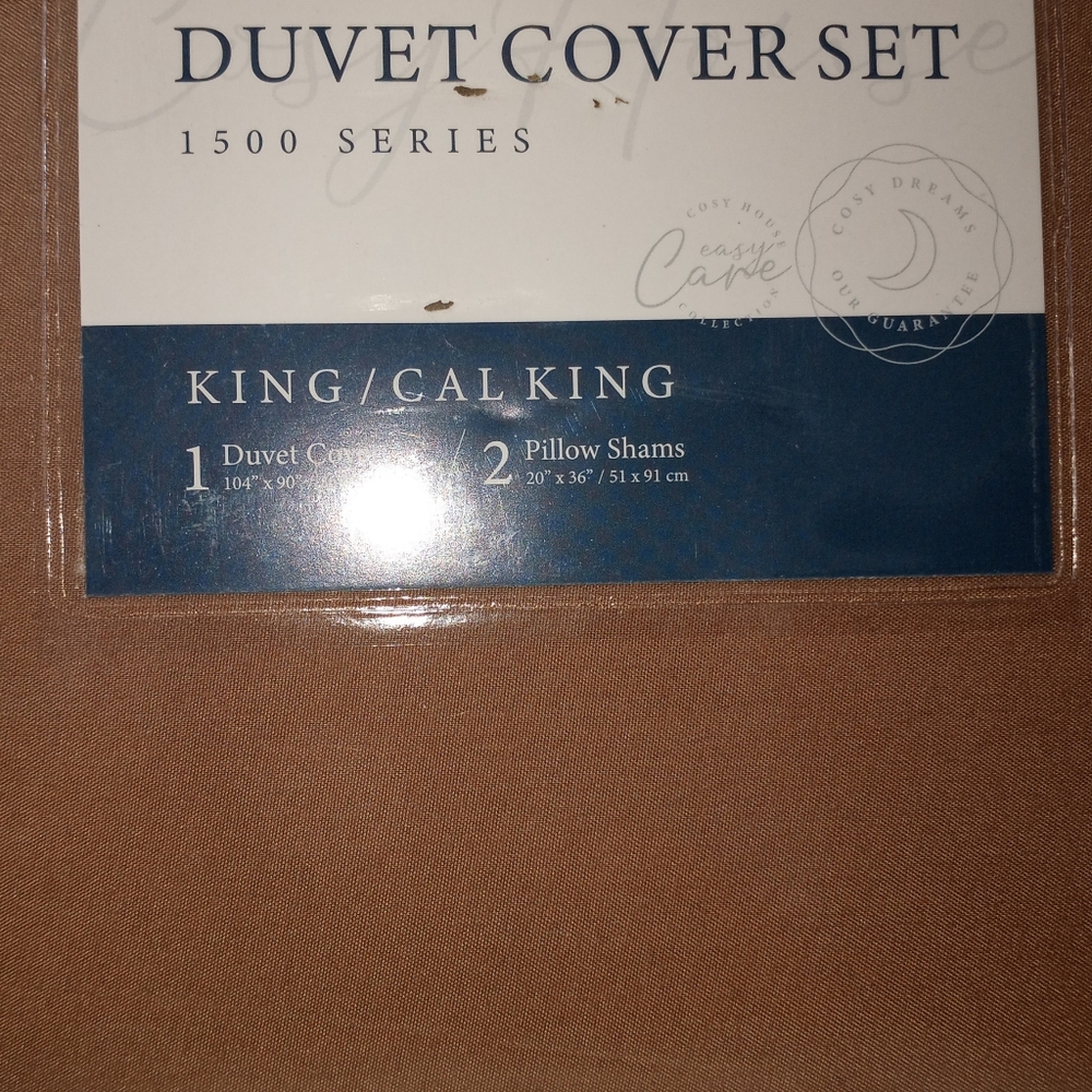 King/ Cal King Duvet Cover Set - 1500 Micro fiber blend Two Pillow Cases inc